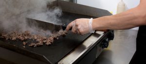 Grilling meat